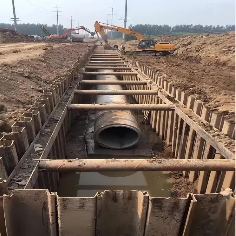 邢台拉森钢板桩施工基坑支护 筑牢城市建设的安全基石